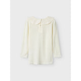 Name It Snow White Wang Wool Needle Blouse With Collar