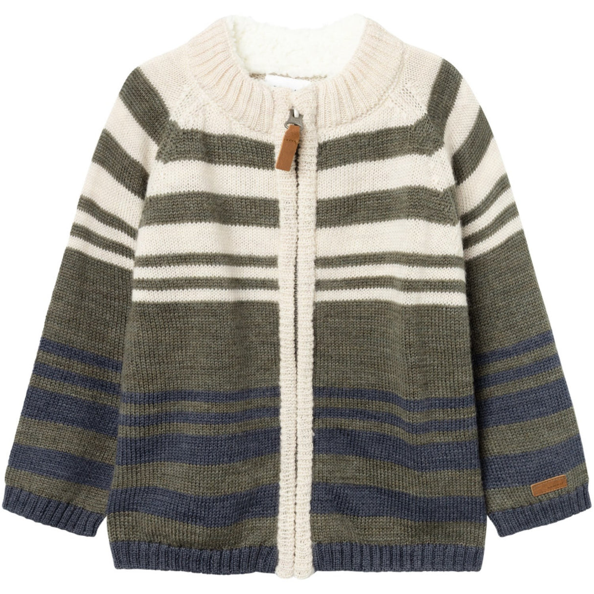 Name It Mulled Basil Wriss Wool Knit Cardigan