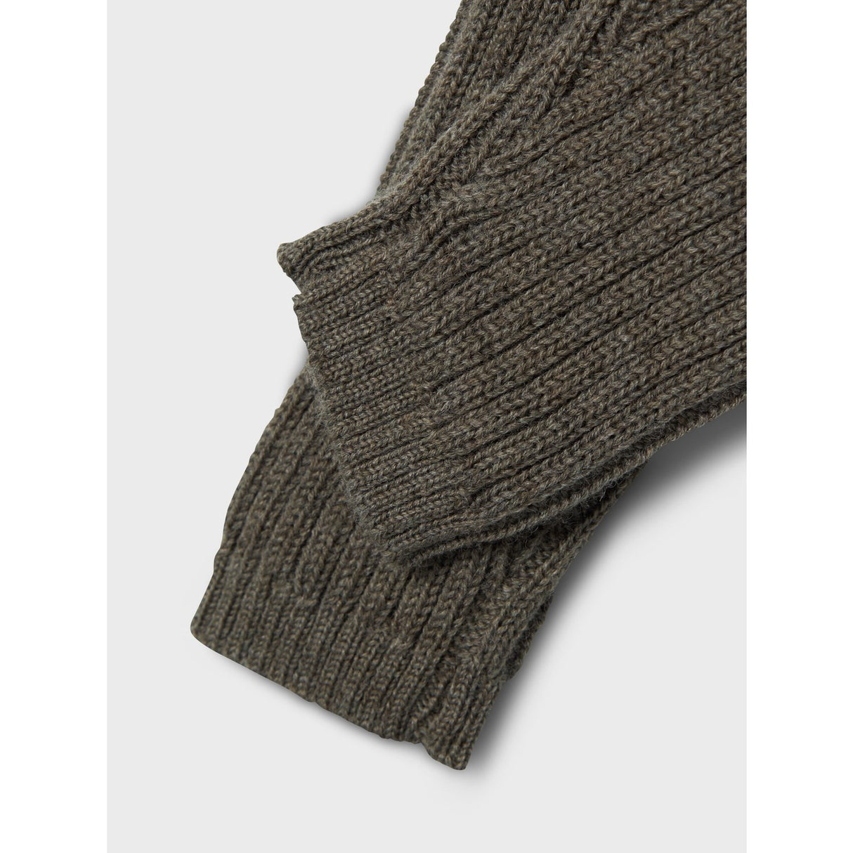 Name It Mulled Basil Wriss Wool Knit Long Johns