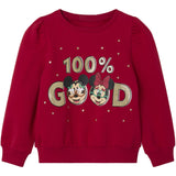 Name It Jester Red Sine Minnie Mouse Sweatshirt