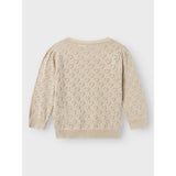 Name It Frosted Almond Riglitter Knit Cardigan