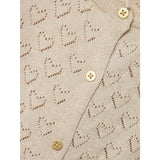 Name It Frosted Almond Riglitter Knit Cardigan