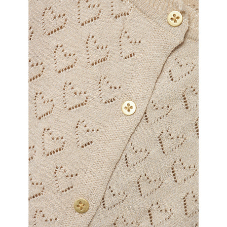 Name It Frosted Almond Riglitter Knit Cardigan