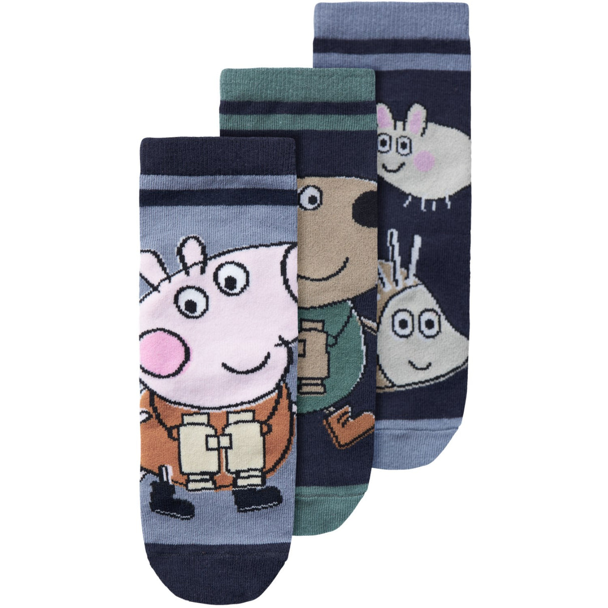 Name It Dark Sapphire Orla Peppa Pig 3-pack Socks