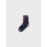 Name It Dark Sapphire Nobrian Spiderman 3-pack Socks