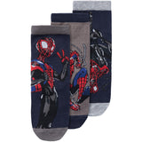 Name It Dark Sapphire Nobrian Spiderman 3-pack Socks