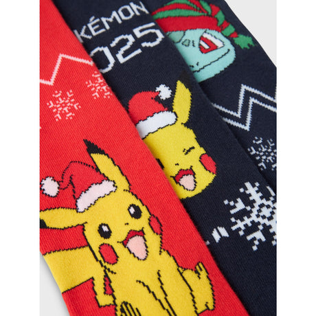 Name It Dark Sapphire Odis Pokemon 3-Pack Socks