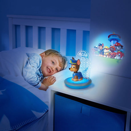 Paw Patrol Chase Kids Magic Bedside Night Light, Torch and Projector