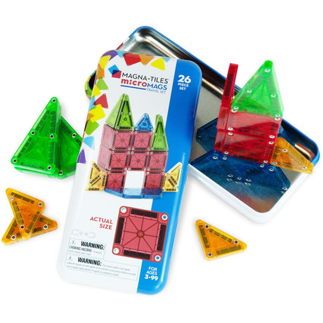 Magna-Tiles®  microMAGS Travel Tin Case 26 pcs, CDU