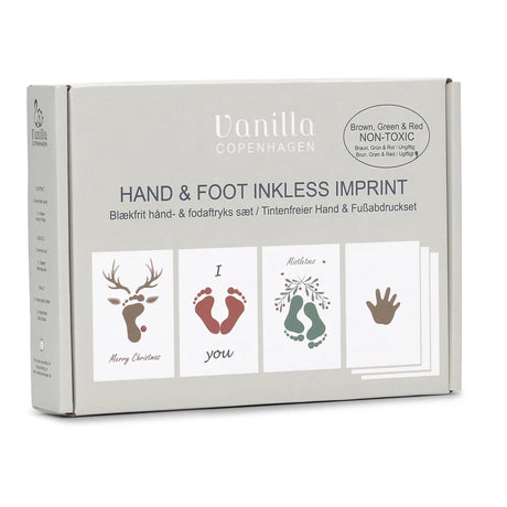 Vanilla COPENHAGEN Christmas Hand & Foot Inkless Pads Kit 3 Pack