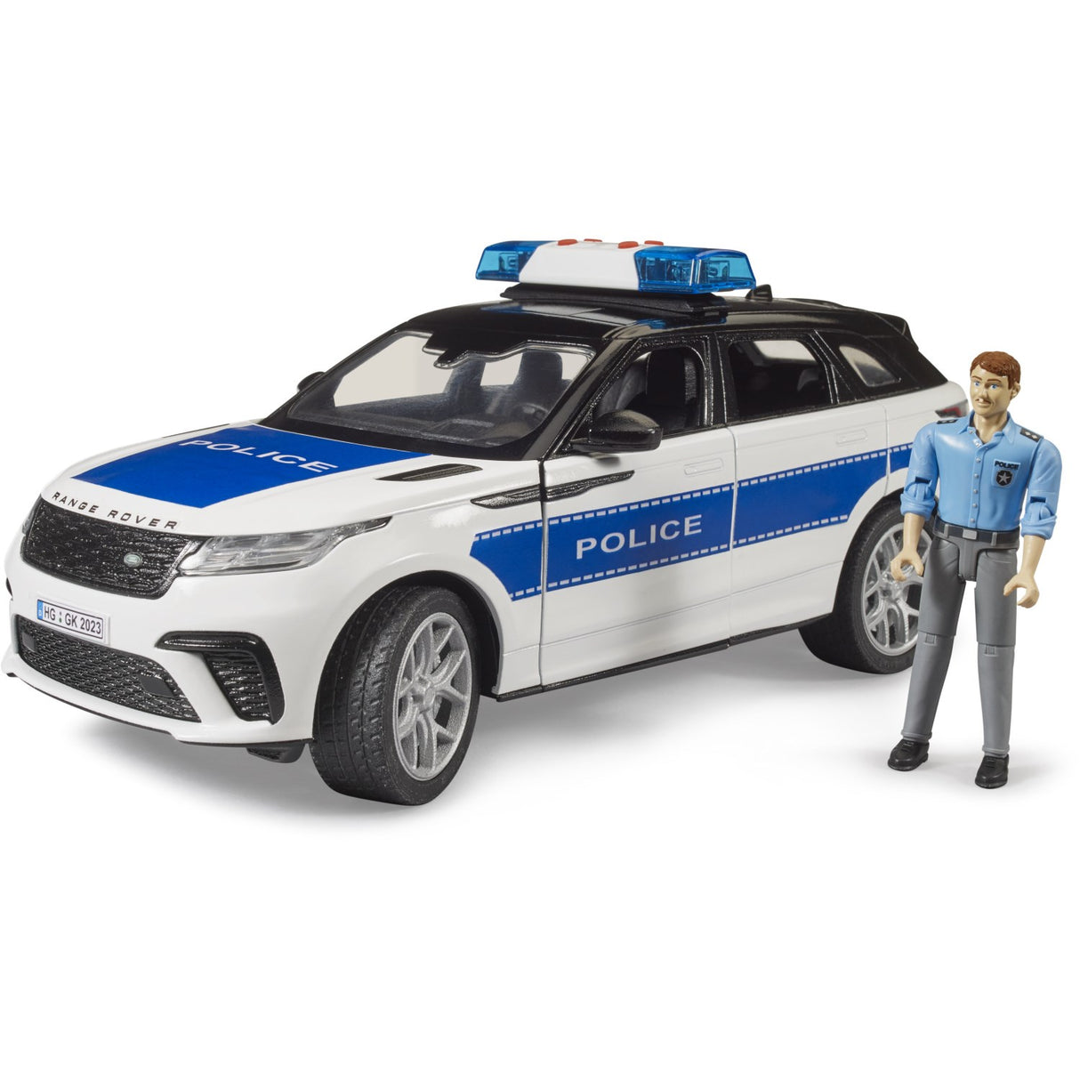 Bruder Range Rover Velar Police vehicle with policeman