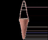 Maileg Cornet ornament, Checker - Red