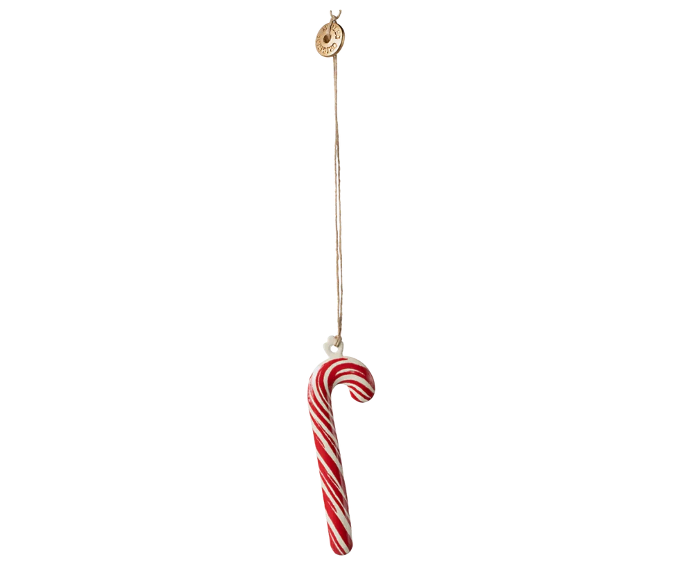 Maileg  Metal ornament, Sugar cane - Stripe