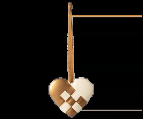 Maileg Metal ornament, Small heart - Gold