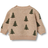 Wheat Offwhite Jacquard Pullover Tree