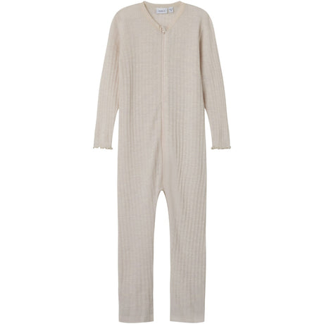 Name It Lilac Ash Wossa Wool/Silk Rib Nightsuit