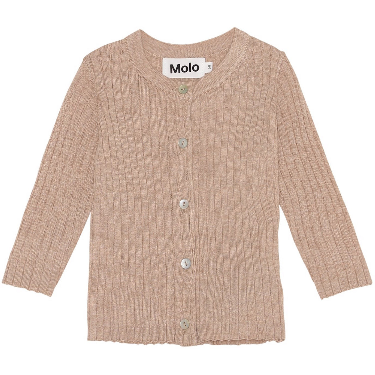 Molo Oatmeal Melange  Georgette Cardigan