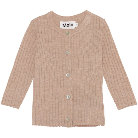 Molo Oatmeal Melange  Georgette Cardigan