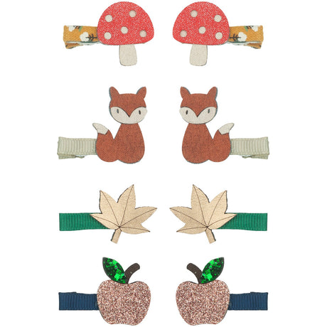 Mimi & Lula 8 Hairclips - Mini Autumn Forest