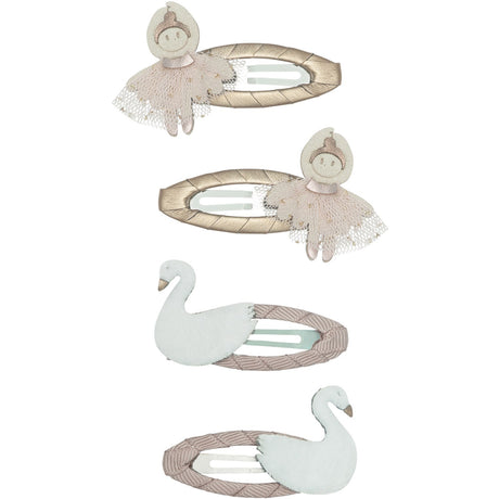 Mimi & Lula 4 Hair Clips - Swanlake