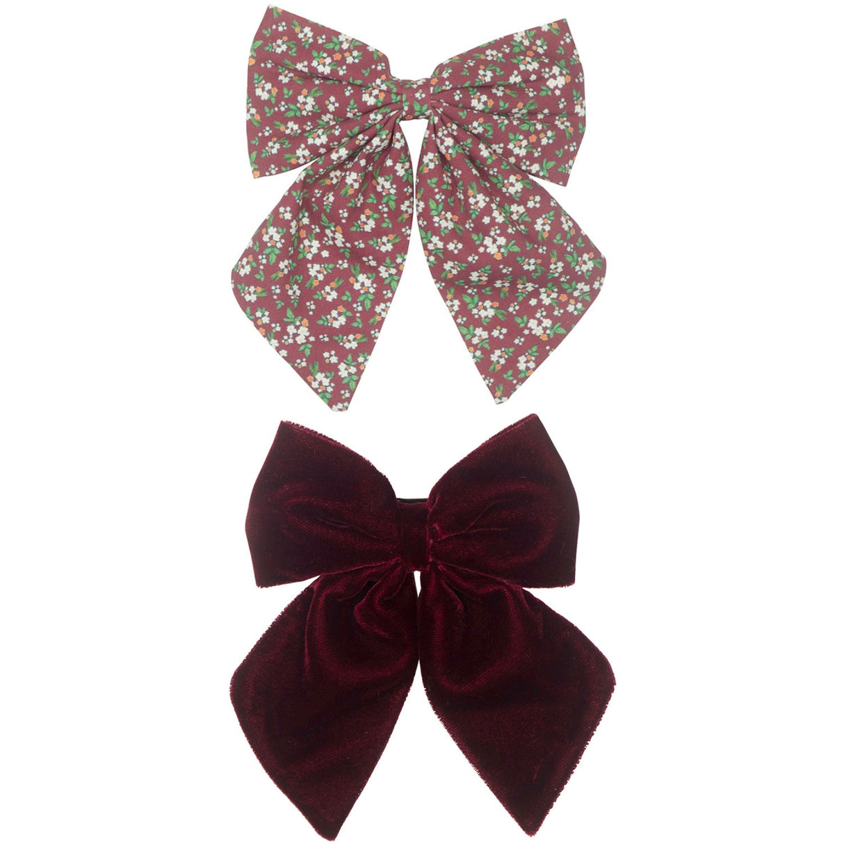 Mimi & Lula 2 Hair Clips - Agnes Burgundy Into the Woods