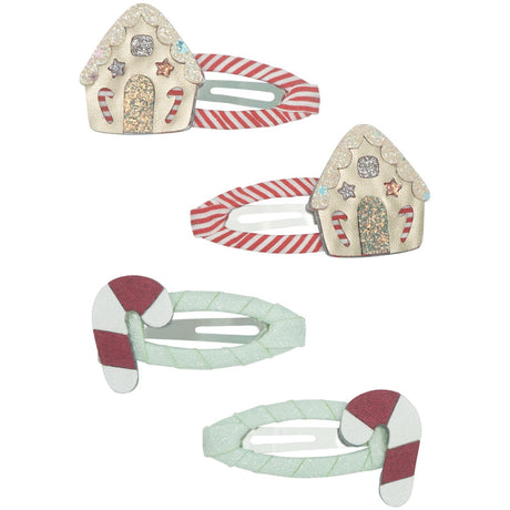 Mimi & Lula 2 pairs of hair clips with satin ribbon