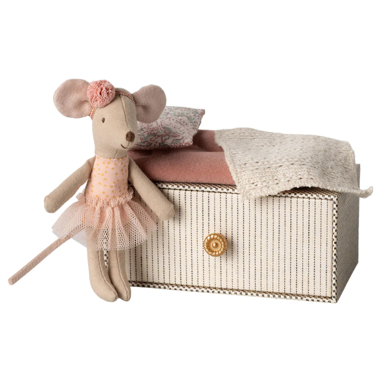 Maileg Dance mouse in daybed, Little sister