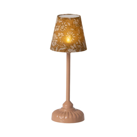 Maileg Vintage floor lamp, Mouse - Dark powder