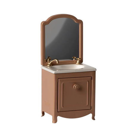 Maileg Sink dresser, Mouse - Dark Powder