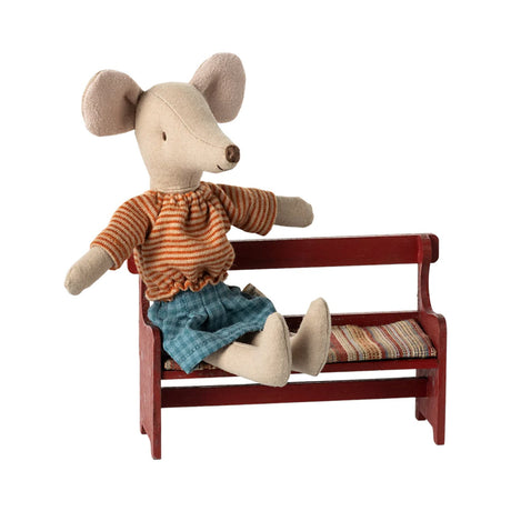 Maileg Bench, Mouse - Red