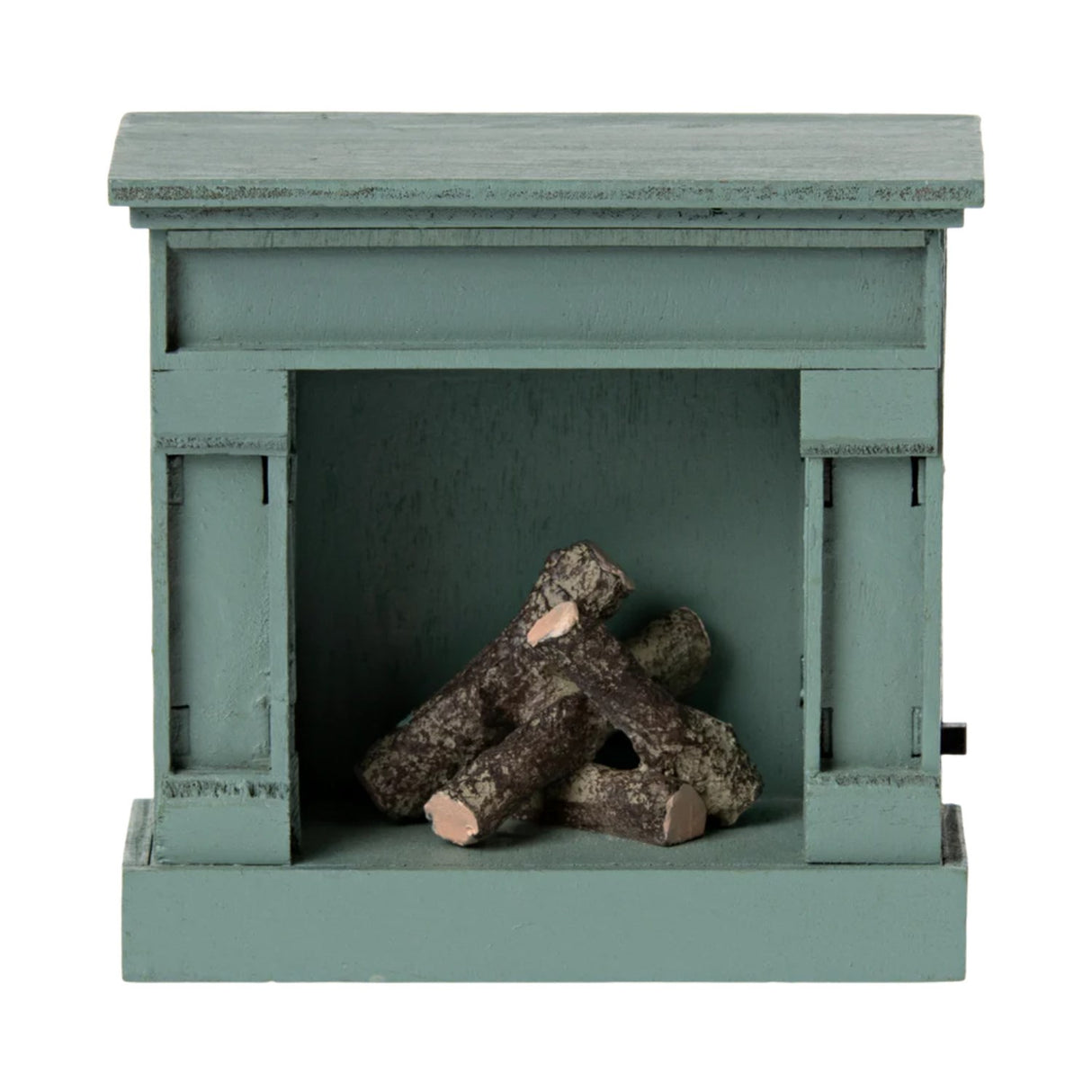 Maileg Fireplace, Mouse - Blue