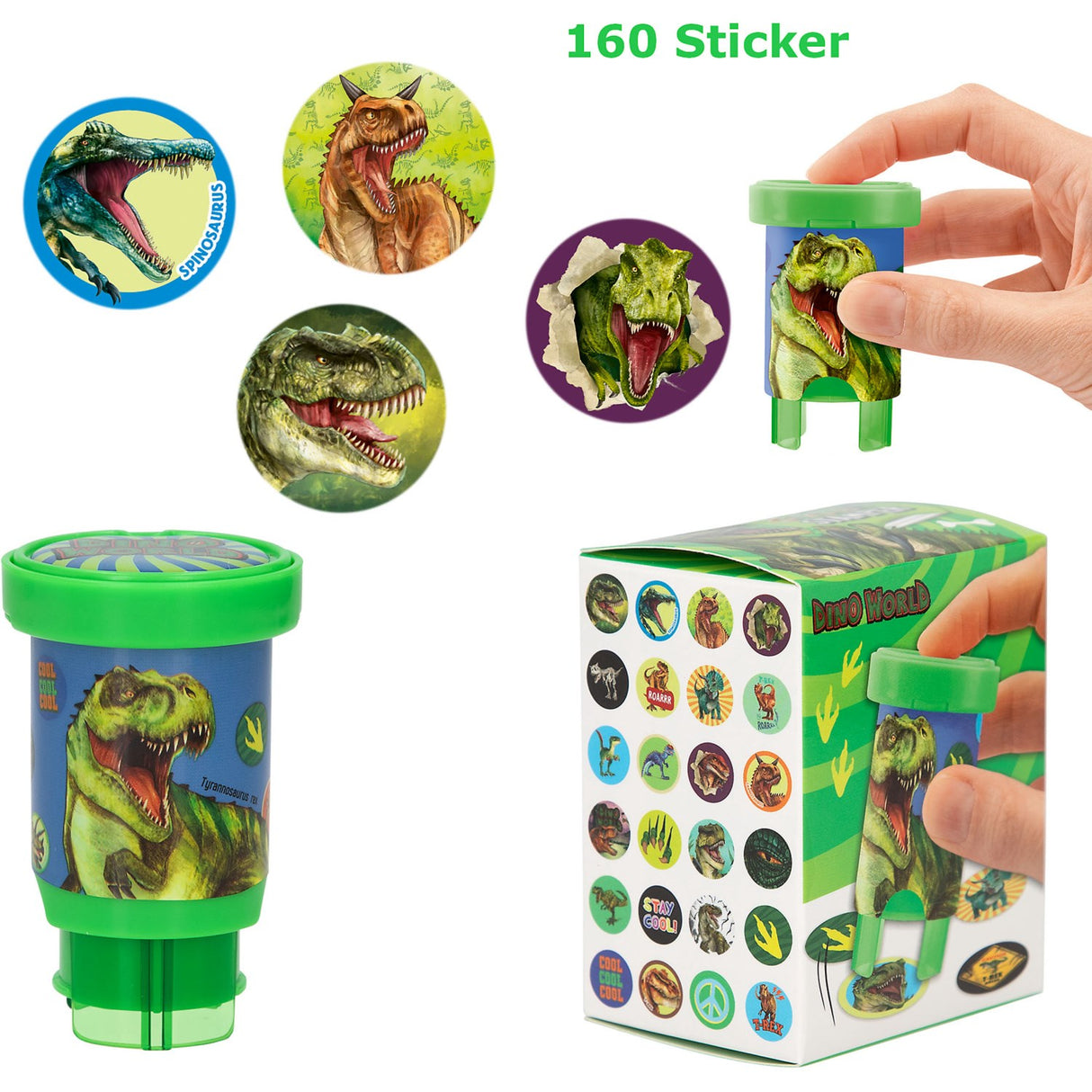 Dino World Sticker Stamp