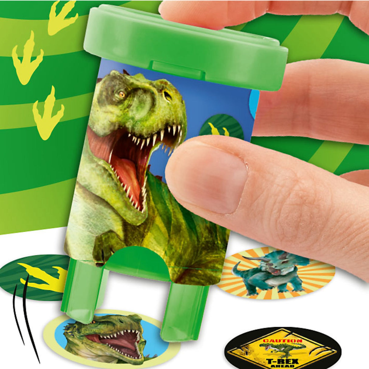 Dino World Sticker Stamp