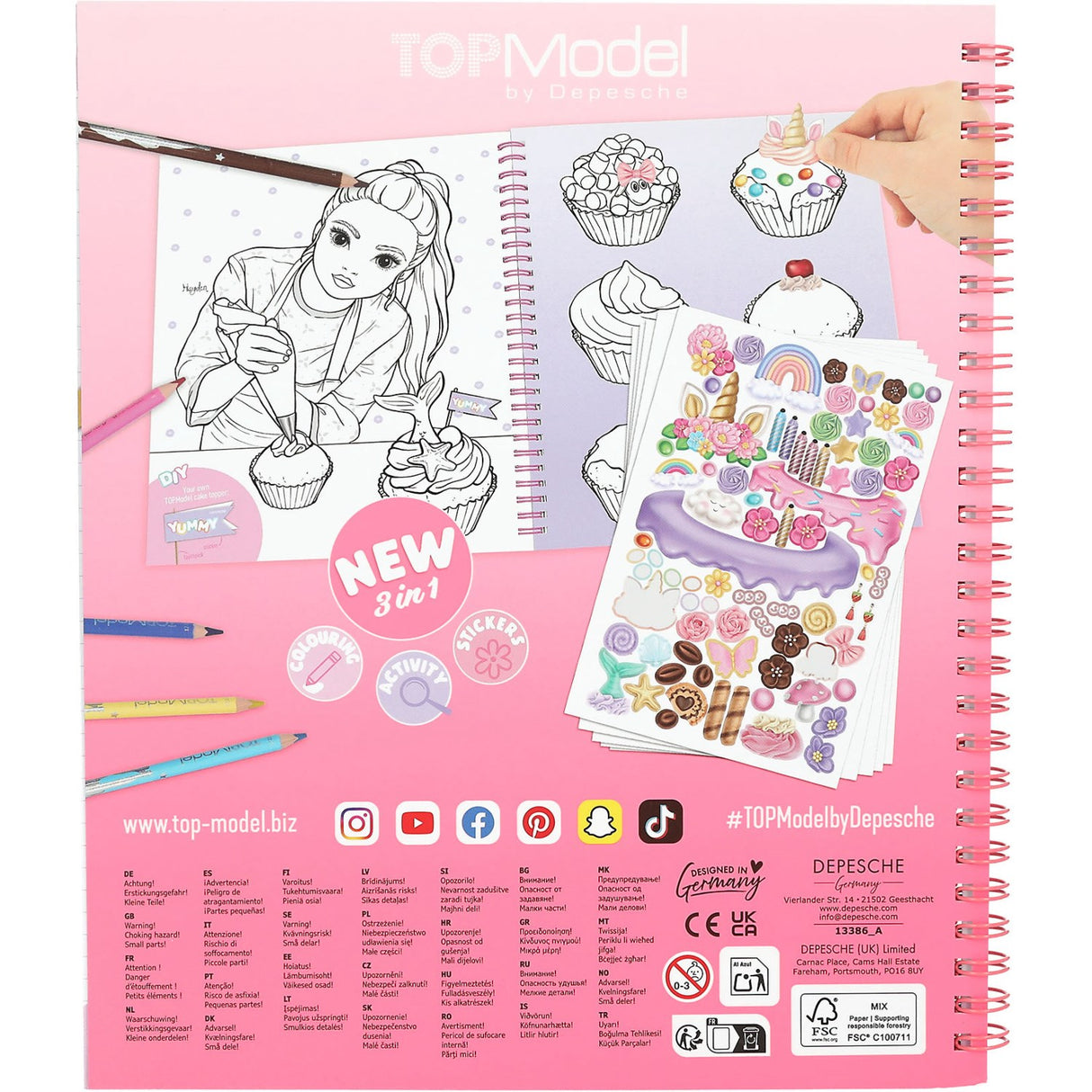 TOPModel Painting & Activity Book Cake & Bake