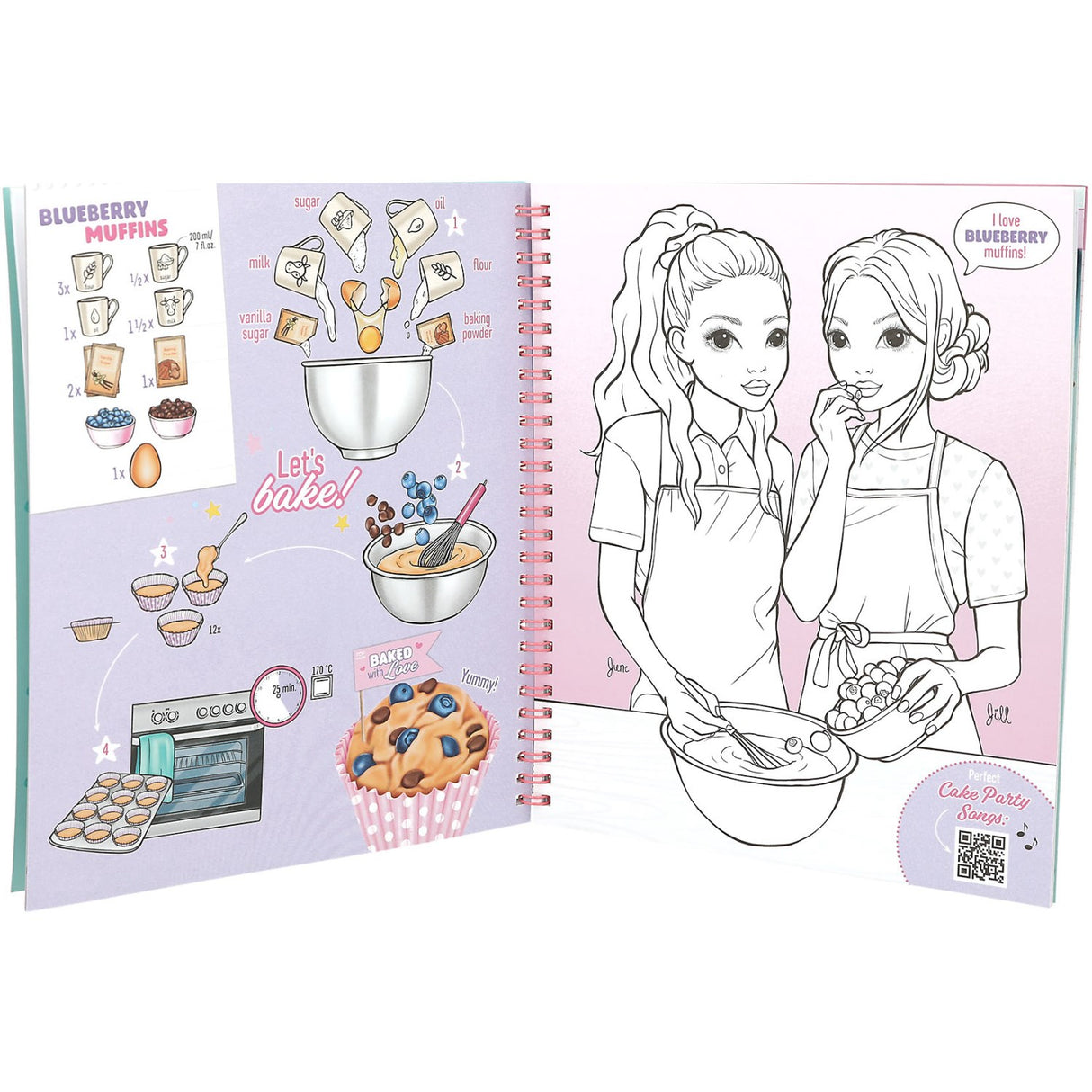 TOPModel Painting & Activity Book Cake & Bake