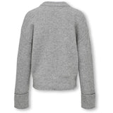 kids ONLY Medium Grey Melange Anne Fold Up Pullover Knit