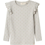 Lil'Atelier Mirage Gray Snow Drop Gago Kuo Slim Blouse