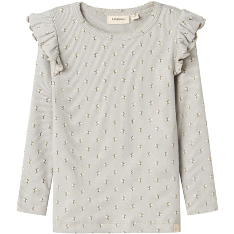 Lil'Atelier Mirage Gray Snow Drop Gago Kuo Slim Blouse