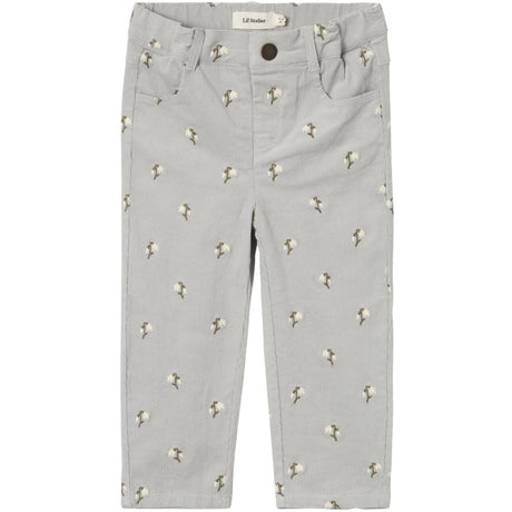 Lil'Atelier Mirage Gray Bella Baggy Coduroy Pants