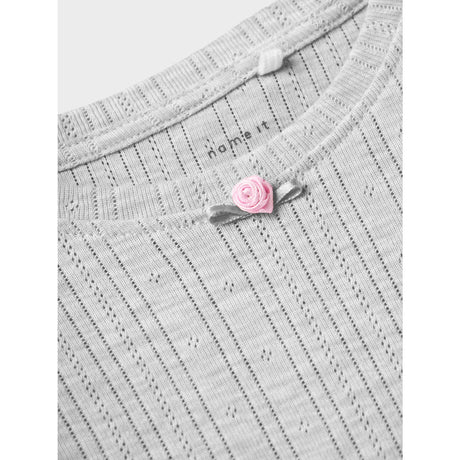 Name It Light Grey Melange Silke Slim Blouse