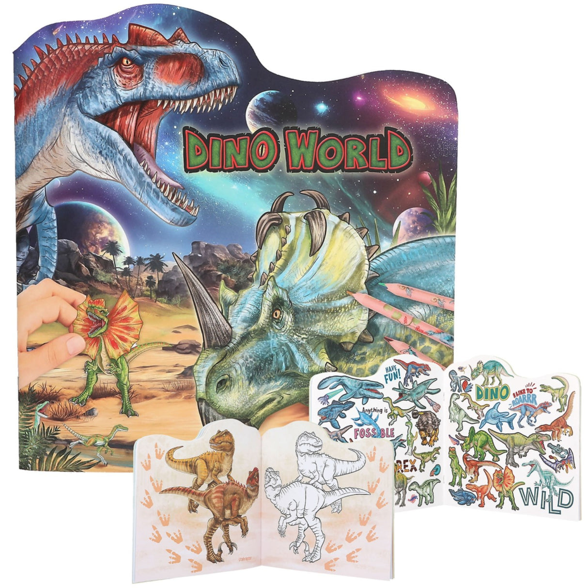 Dino World Coloring Book