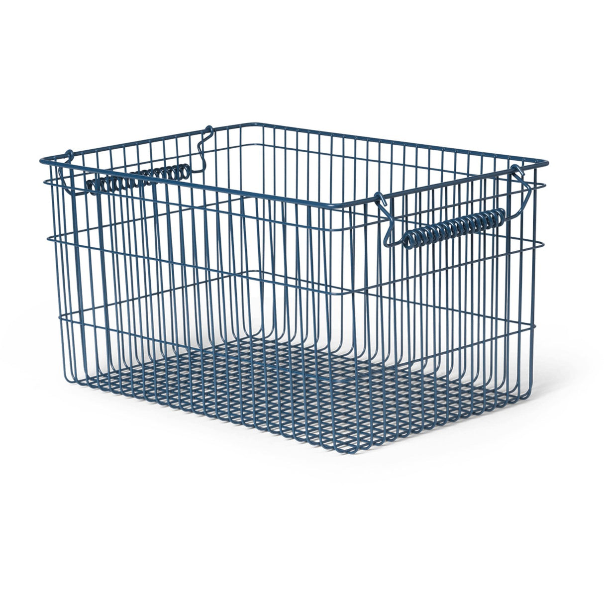Ferm Living Dark Blue Cala Stackable Baskets 2-pack