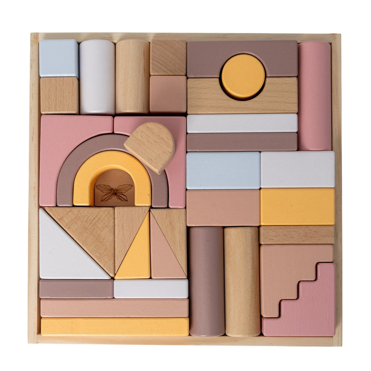 by Astrup Bakke w/Wooden Blocks, Pink