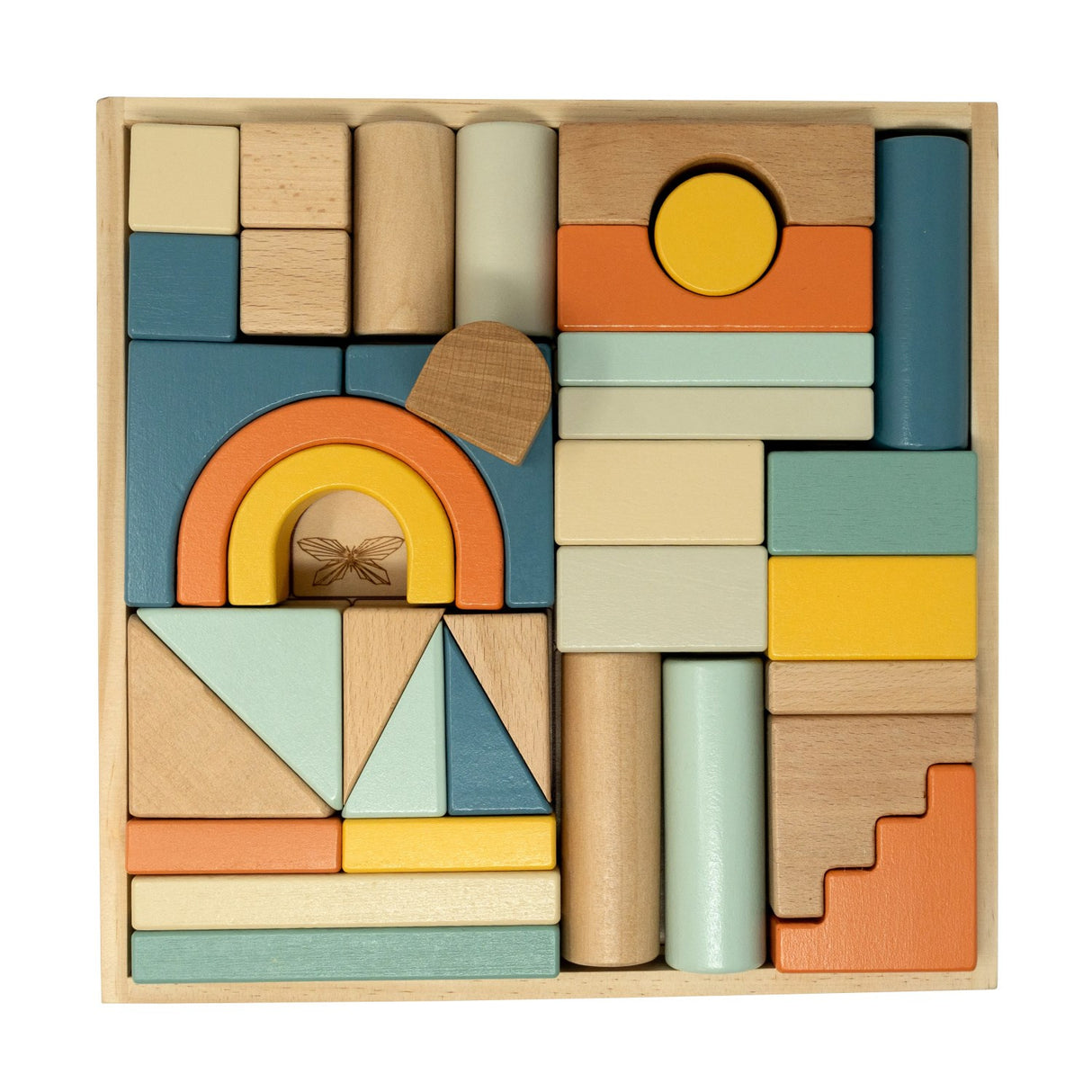 by Astrup Bakke w/Wooden Blocks, Blue