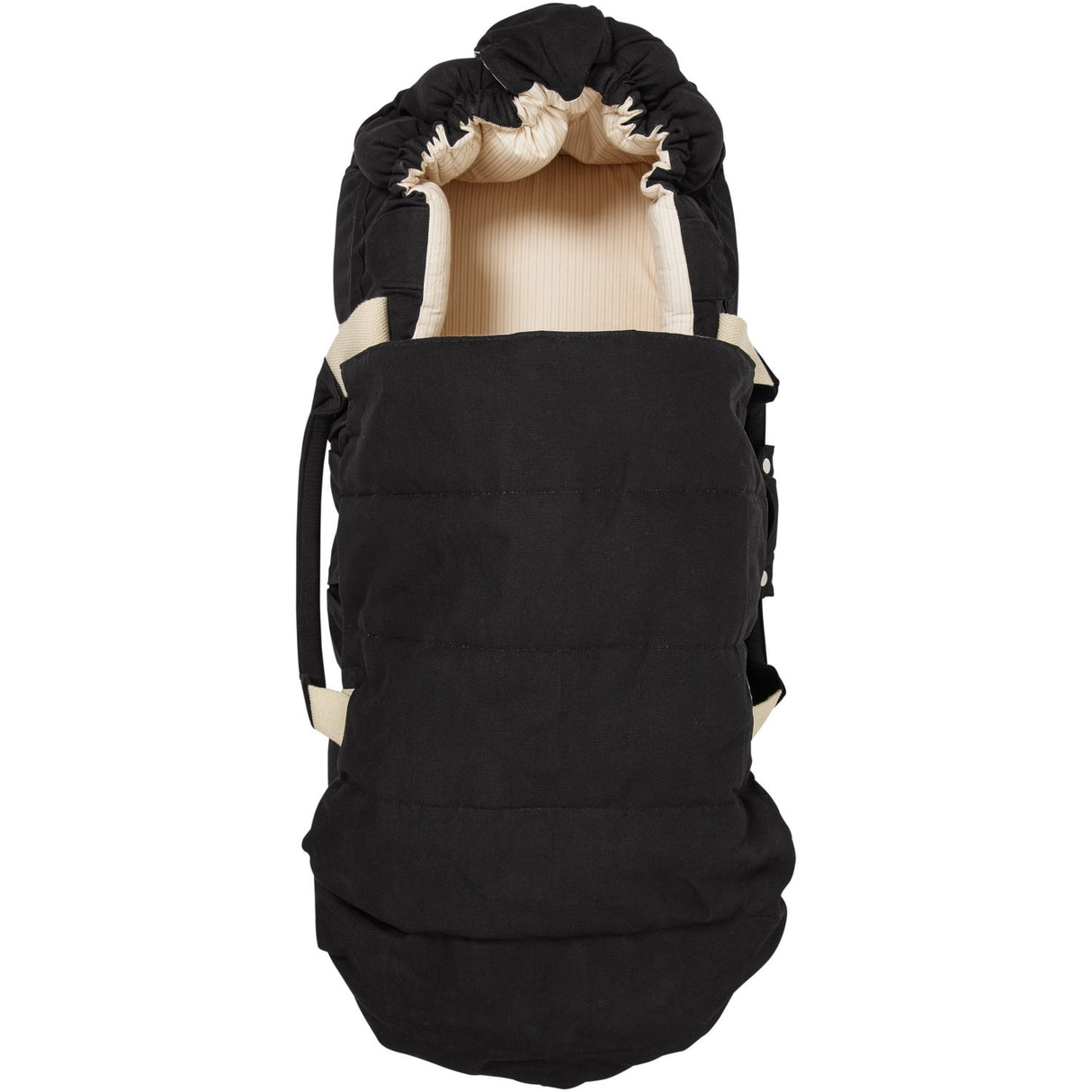COPENHAGEN COLORS Black W. Cream Solid Stripe Organic Multifunctional Lift