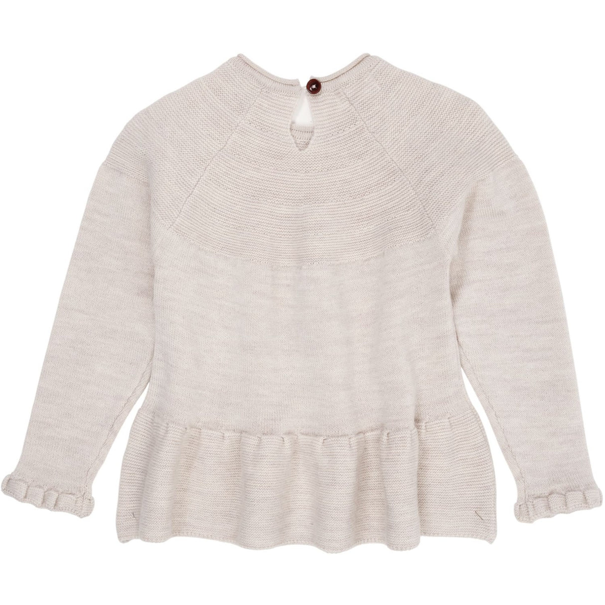 Copenhagen Colors Pale Cream Melange Merino Strik Blouse