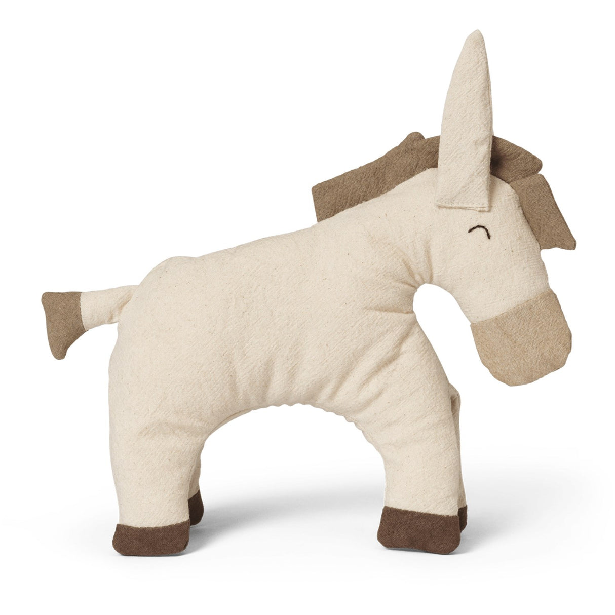 Ferm Living Undyed/Dark Sand Donkey Soft Toy