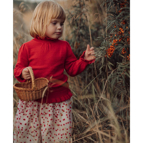 Fliink Sandshell/ Pompeian Red Tulle Heart Skirt