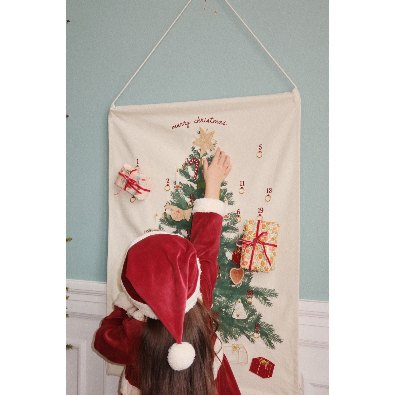 Buy Konges Sløjd Red Dahlia Christmas Dress Grs | Luksusbaby