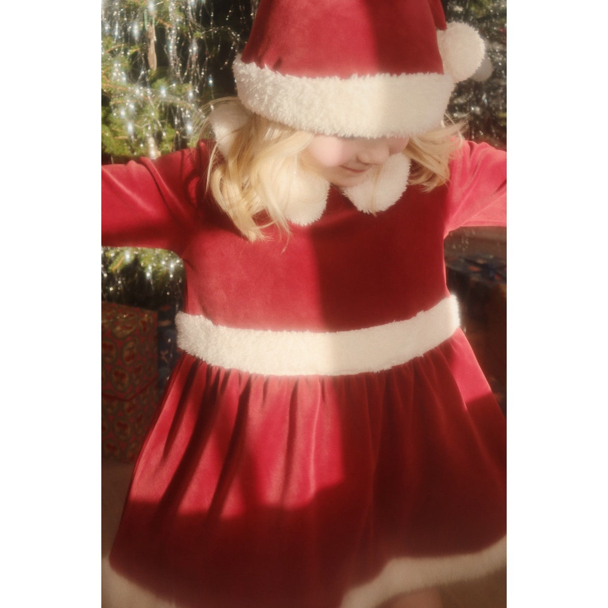 Buy Konges Sløjd Red Dahlia Christmas Dress Grs